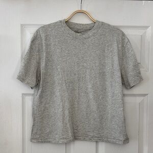 Abercrombie & Fitch 100% Cotton Heather Gray Tee
